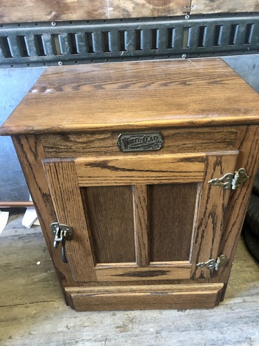 Vintage White Clad Antique Oak Cabinent
