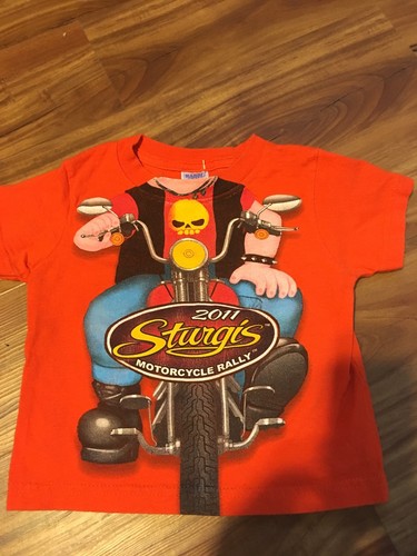 Cute 2011 KIDS STURGIS Motorcycle T Shirt Size 2 (575)