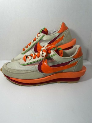 Nrw NIKE x SACAI x CLOT LD Waffle Orange Blaze Size 12 Men's Shoes DH1347-100 DS