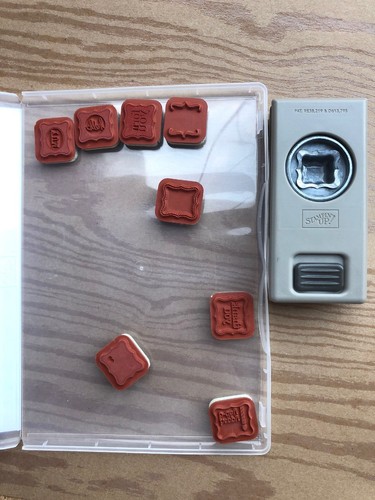 Stampin Up! Pretty Petites Stamp Set & coordinating Petite Curly Punch+FREE card