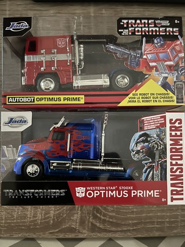 2021 JADA TRANSFORMERS OPTIMUS PRIME WESTERN STAR & AUTOBOT