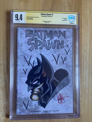 BATMAN / SPAWN #1 CGC 9.8! KEN HAESER REMARK COVER & SIGNATURE!
