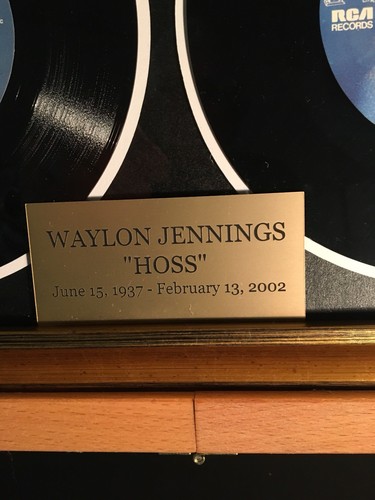 Waylon Jennings Signed Picture Tribute Ensemble Very Very Rare!!!