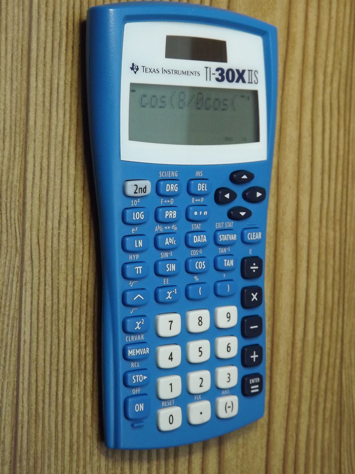 Texas Instruments TI30XIIS Scientific Calculator - BLUE 10 digit-2 line display