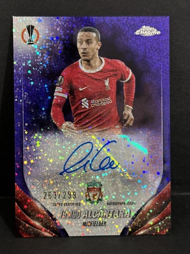 2023-24 Topps Chrome UCC Liverpool Thiago Alcantara Auto