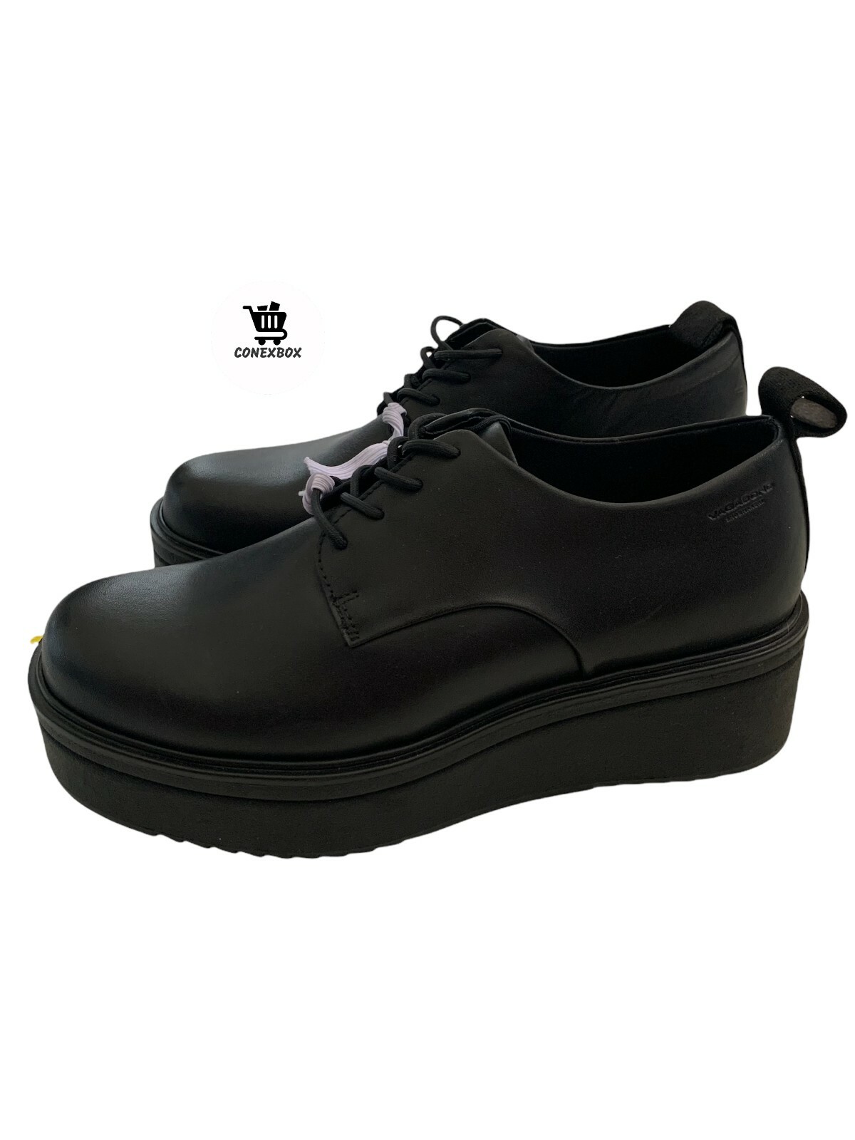Vagabond Shoemakers Black Leather Lace 