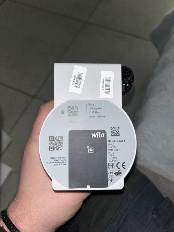 Pompe Wilo Chaudiere Elco/Rendamax/Thision Lplus