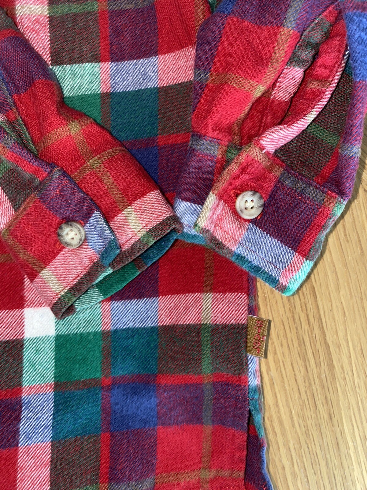 Vintage Levis Red Plaid Flannel Shirt 