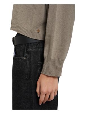 Pre-owned Ottod'ame Woman Cardigan Manica Lunga Light Beige 18798