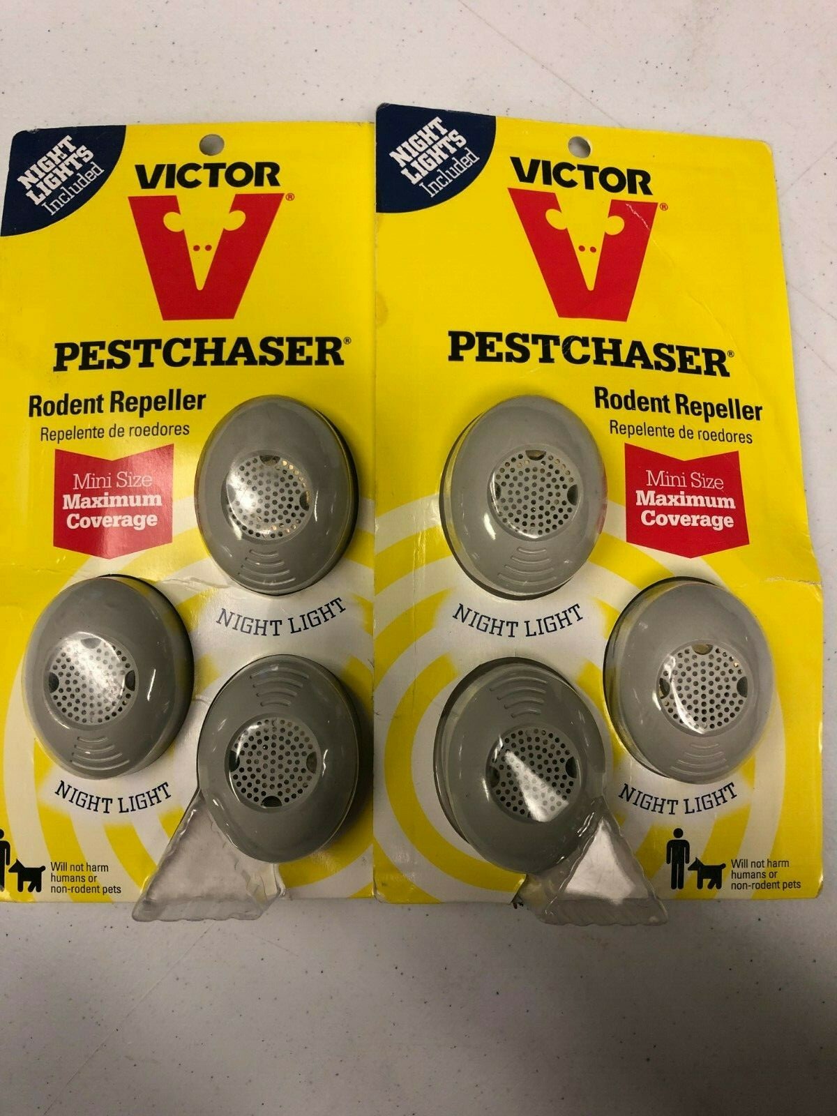 6 Victor Mini M753SN Ultrasonic Rodent Repeller with Nightlight