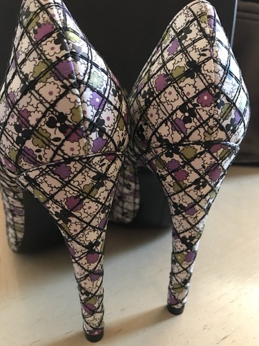 Pre-owned Bottega Veneta $820  Women's Leather Shoes Flow. Print Multi- Color 8.5 Us In Multicolor
