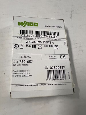 WAGO IO-Link Master 750-657 I/O System PLC