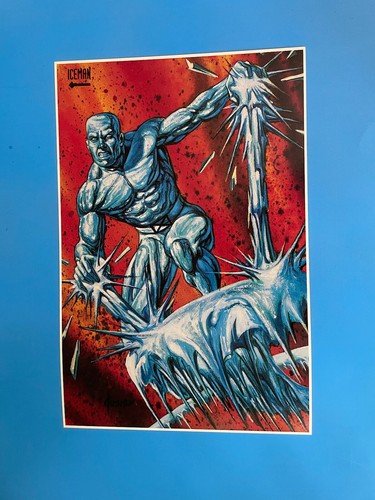 MARVEL COMICS X-MEN ICEMAN POSTER PIN UP JOE JUSCO NEW. | eBay