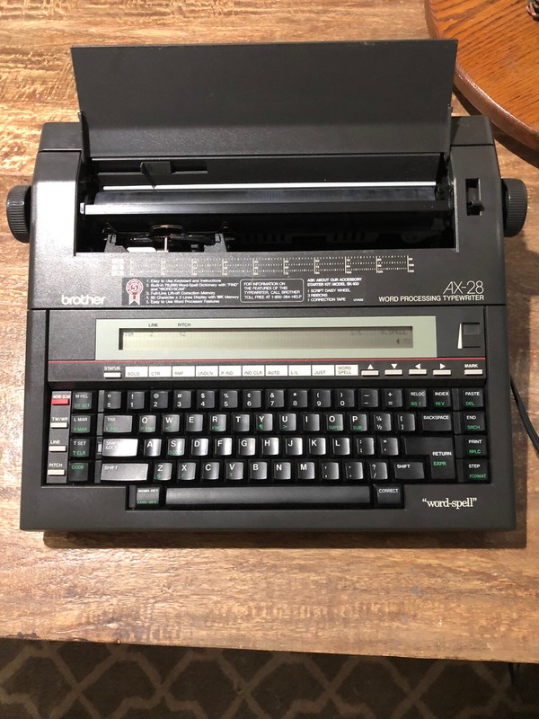 1987 Brother AX28 on the Typewriter Database
