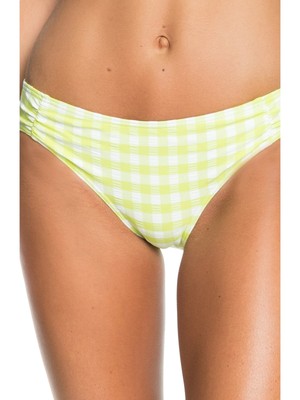 Женский эластичный купальник ROXY Womens с желтой подкладкой и красивым солнечным бикини снизу L