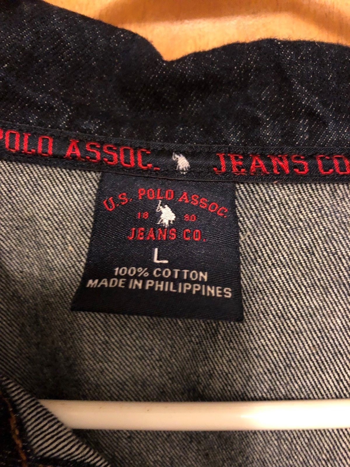 US Polo Association Jeans Co. Denim Jacket Size Large men women ladies