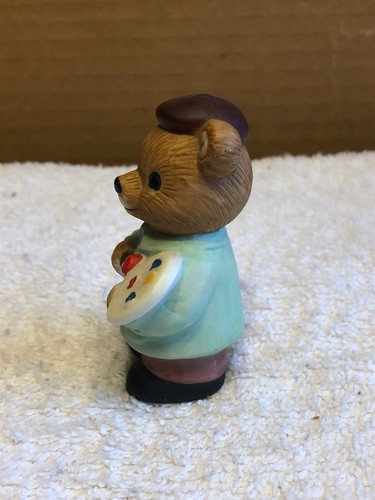 Homco Bear Painter Figurine