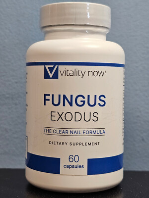 Vitality Now Fungus Exodus The Clear Nail Formula 60 Capsules - New! Exp 3/2026