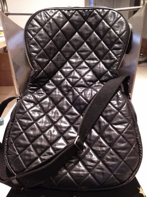 Auth CHANEL Jumbo Quilted Cocoon Messenger Bag Limited Edition With Box.