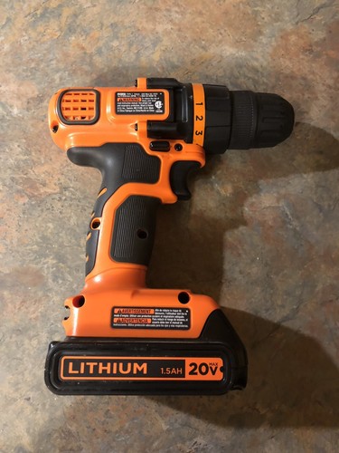 Black & Decker 20v Lithium Drill