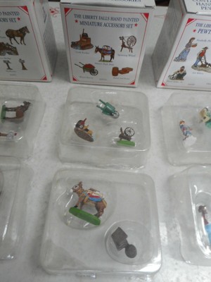 Liberty Falls Pewter& Miniature Collection Lot AH162, AH52, AH51, AH121 & AH161