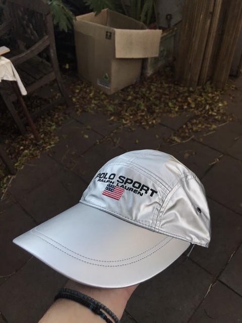 polo sport silver 5 panel cap