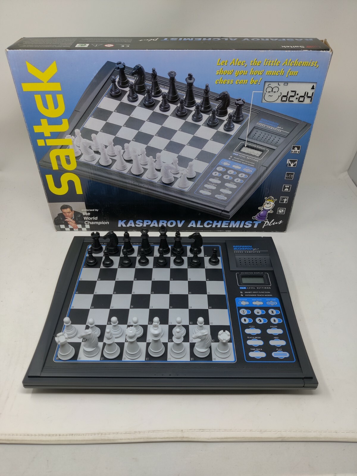 Vintage Kasparov Sensor Chess 165H Board Game by Saitek, Serial