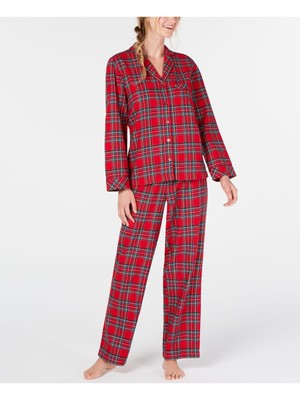 FAMILY PJs Intimates Красные клетчатые штаны для сна L