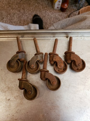 Vintage  Metal Casters  lot if 10