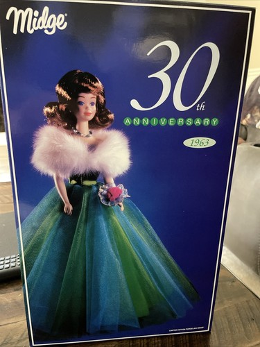 Midge 30th Anniversary Porcelain Barbie Doll 1992 #7957 Open Box