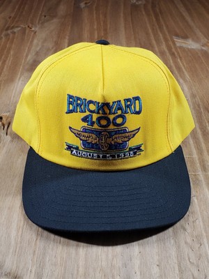 VINTAGE BRICKYARD 400 Inaugural Race Yellow Pennzoil Racing Hat Cap Snapback 