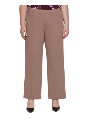 

CALVIN KLEIN Womens Wear To Work Pants Plus, Коричневый, X17PL841
