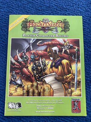 HackMaster Roleplaying: Player Character Record PB Fourth Edition LN