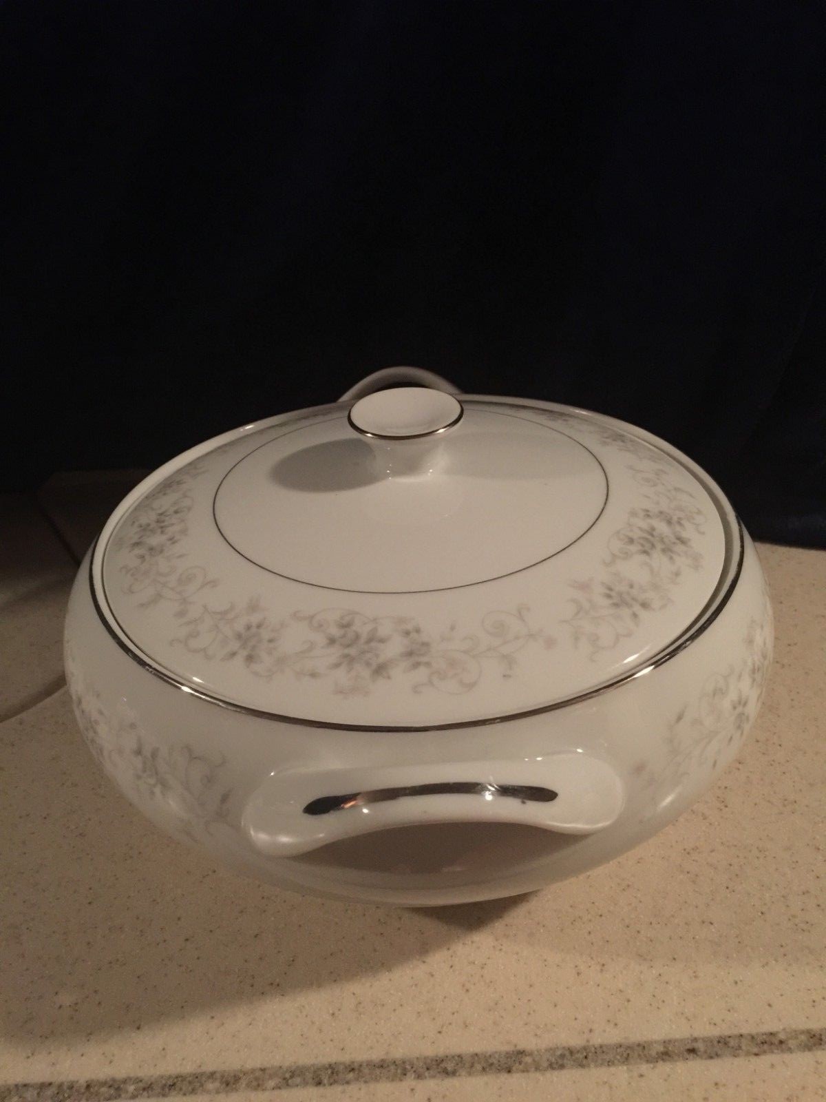 Camelot China, Carrousel 1315 Veg Tureen With Lid, Vintage Covered Serving Dish