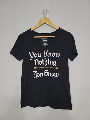 Game Of Thrones Women's Tshirt Size XS You Know Nothing Jon Snow
