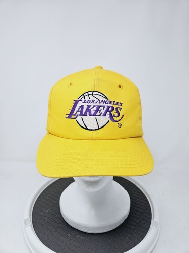 超お宝！Lakers cap American needle vintage Vintage NBA LA Lakers Black Gold Snapback Hat American