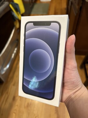 New SEALED iPhone 12 LOCKED 64GB Black (5G Metro By T-Mobile)  24HR SHIP 