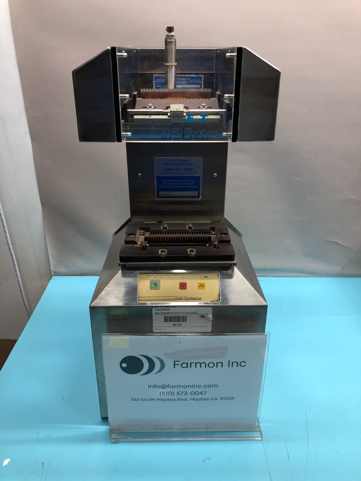 MGI ELECTRONICS, Systems ETM-1087-100 Wafer Transfer Handler, 162310