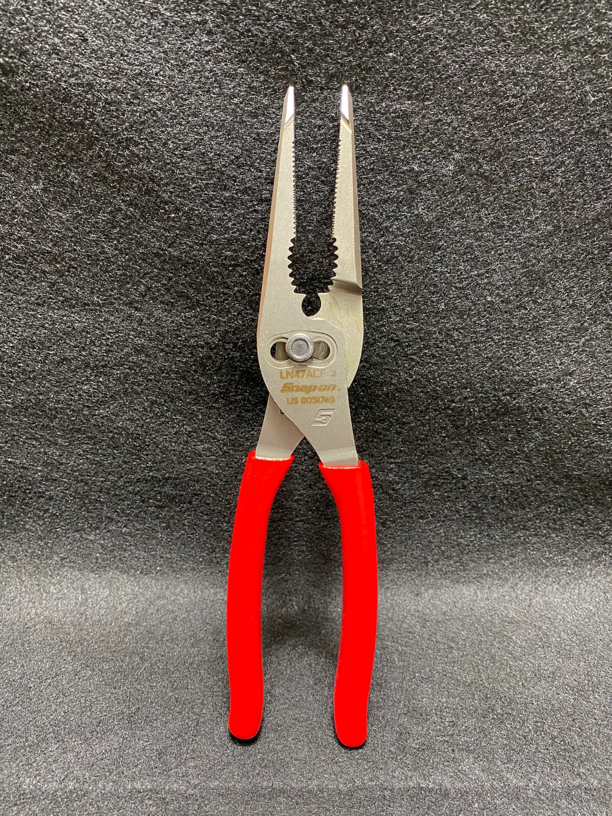 Snap On 9 Talon Grip Long Nose Slip Joint Pliers red grip LN47ACF Brand