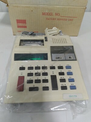 Vintage Sharp Elsi Mate EL-1166 electronic printing calculator 