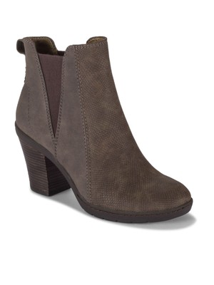 

Женские ботильоны BARETRAPS Brown Posture Plus Dasha Toe Block Heel Slip On Boots, Коричневый, BT27629