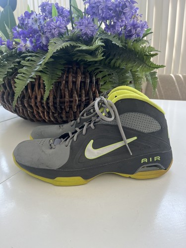 Nike Air Visi Pro 3 Hi-Top Basketball Shoes 13 Gray Lime