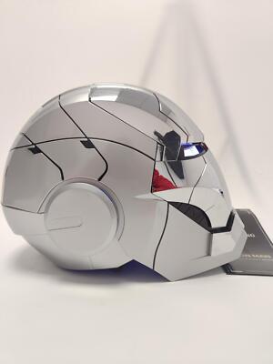Iron Man MK5 Helmet Mask Full Silver - Voice Activated - 2024 Model - Brand New