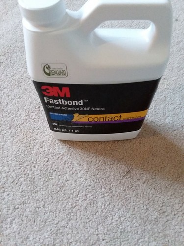 3M 30NF Fastbond Contact Adhesive, Neutral 1 Qt. Bottle (Pack of 1)