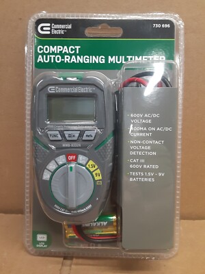 Commercial Electric Compact Auto-Range Multimeter  730 696