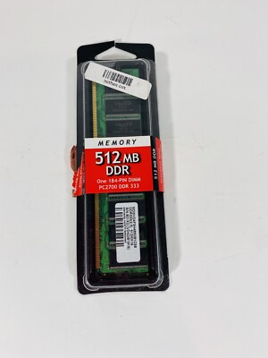 IPSG 512MB DDR 333Mhz PC2700 184 PIN DIMM Laptop Notebook RAM Memory