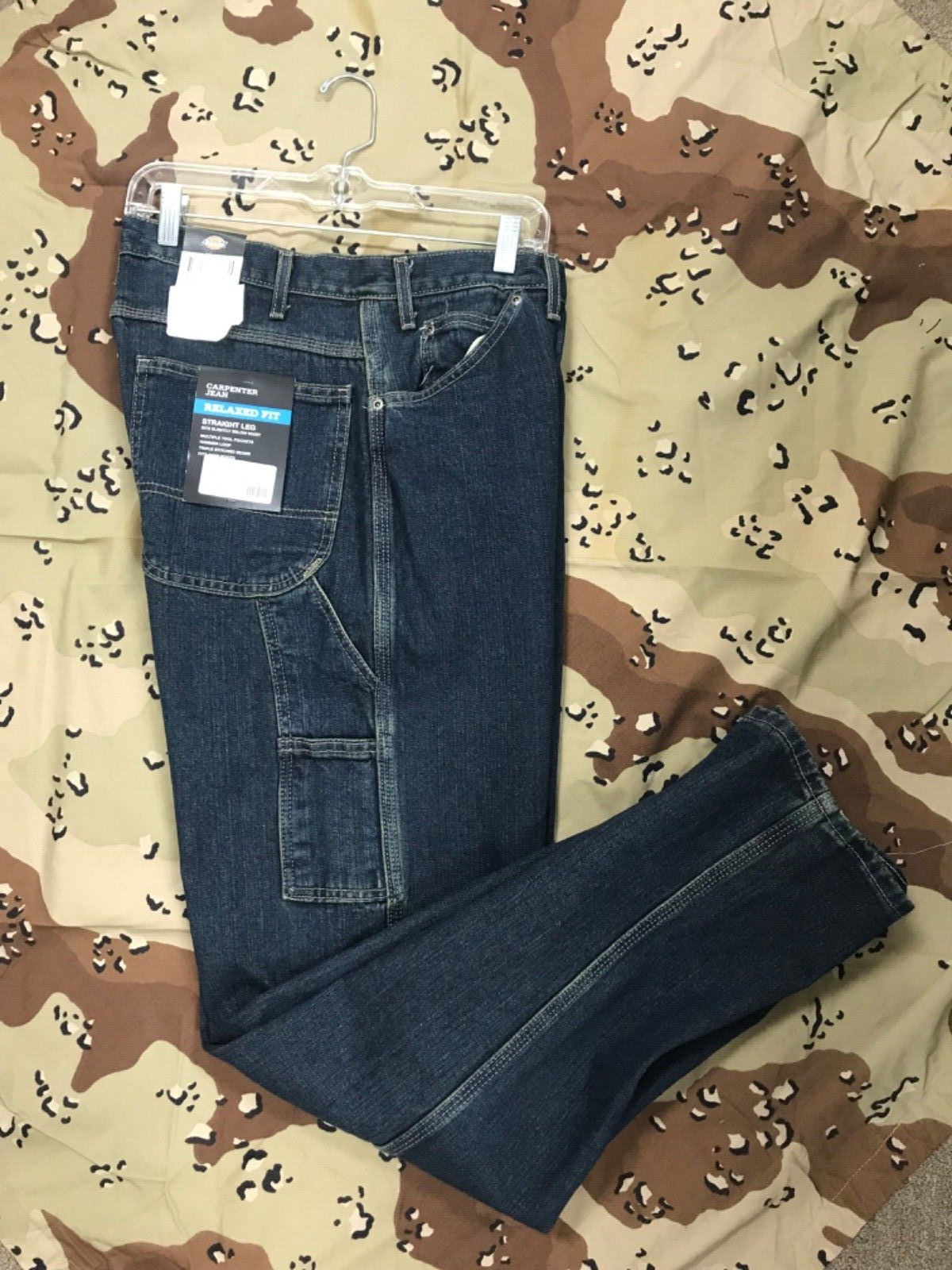 Dickies 1993THK Relaxed Fit Men's Carpenter Jeans 34x34 Blue | eBay