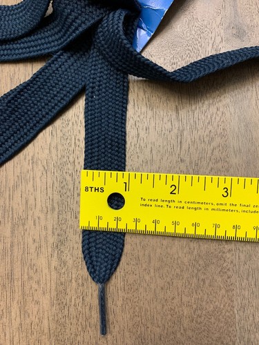 Penguin Fat Shoe Laces Flat Sport Laces Navy Blue 45” Length 1