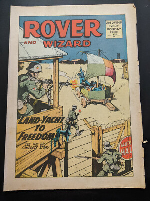 Rover and Wizard Comic, June 29th 1968, FREE UK POSTAGE