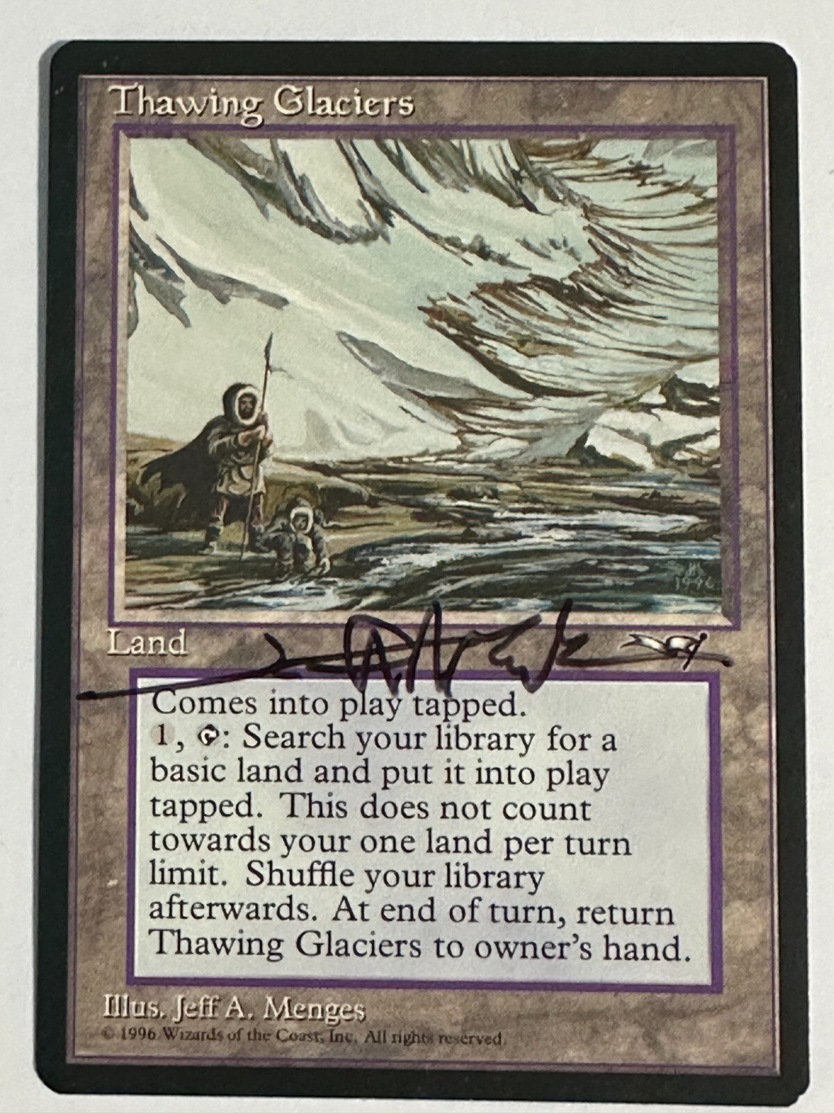 MTG Signed Alliances ALL Thawing Glaciers NM | eBay